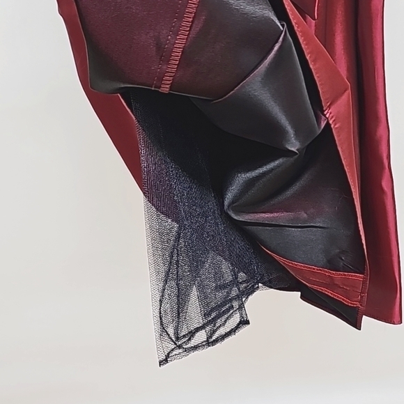 Vintage Jessica McClintock red taffeta dress. Girls size 5 - Picture 7 of 9